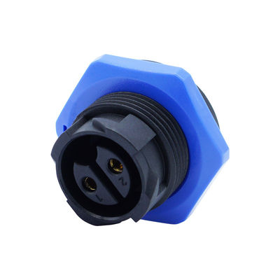 Άνδρας πίσω πίνακα Mount Socket M20 αυτοκλείδωσης Αδιάβροχο LED IP67 συνδέσεις