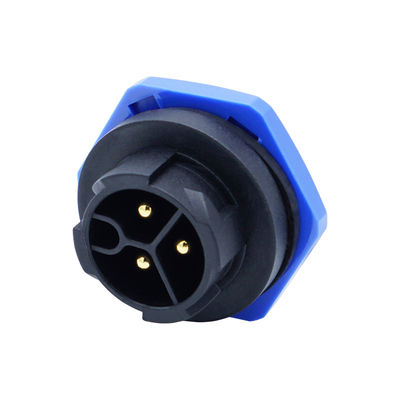 Άνδρας πίσω πίνακα Mount Socket M20 αυτοκλείδωσης Αδιάβροχο LED IP67 συνδέσεις