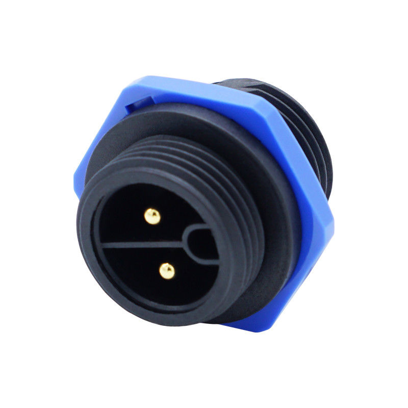 Άντρας πίσω πίνακα Mount Socket M20 2-4 Pin βίδα τύπου Αδιάβροχο LED IP67 συνδέσεις